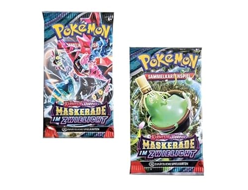 Pokemon Karmesin & Purpur Maskerade im Zwielicht - 2X Booster Pack je 10x Sammelkarten - Deutsche Version von generisch