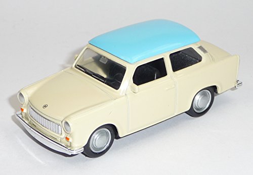 ZYZYZK Trabant 601 beige mit hellblauem Dach Modellauto ca. 7,5 cm Kid Auto Kinder (unisex) von ZYZYZK