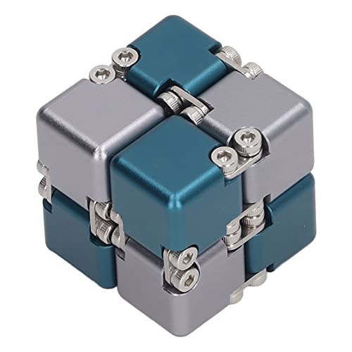 gernie Cube Sensory Fidget Toy, EDC Zappelspiel Stress- und Angstabbau Cool Hand Mini Kill Time Cube Toys Cube Flipping Hand Cube Desk Cube Gadget Geschenke für ADHS-Erwachsene (Blau von gernie