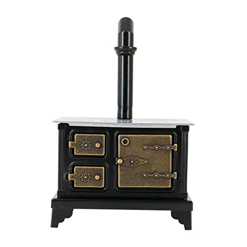 1/12 Puppenhaus Herd Retro Metall Herd mit Kamin Puppenhaus Möbel Spielzeug Geburtstag Geschenk für Jungen Mädchen- Metallofen 1/12 Puppenhaus Herd Retro Metall Herd mit Kamin Puppenhaus Möbel Spielzeug Geburtstag Geschenk für Jungen Mädchen- Metallofen von getuse