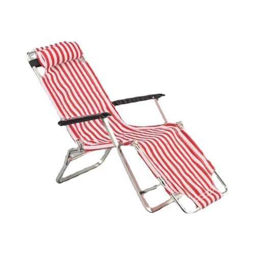 1:6 Puppenhaus Liegestuhl aus Metall, Miniatur Freizeitstuhl Klappstuhl Figur Modell für Layout und Sammlung- Rot 1:6 Puppenhaus Liegestuhl aus Metall, Miniatur Freizeitstuhl Klappstuhl Figur Modell für Layout und Sammlung- Rot von getuse