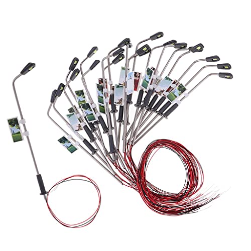 10 Stück LED Laternenpfahl Modellleuchten 1:100 Straßenbeleuchtung für HO TT N Skala Modelleisenbahn Gartenlampen- L02 1:200 10 Stück LED Laternenpfahl Modellleuchten 1:100 Straßenbeleuchtung für HO TT N Skala Modelleisenbahn Gartenlampen- L02 1:200 von getuse