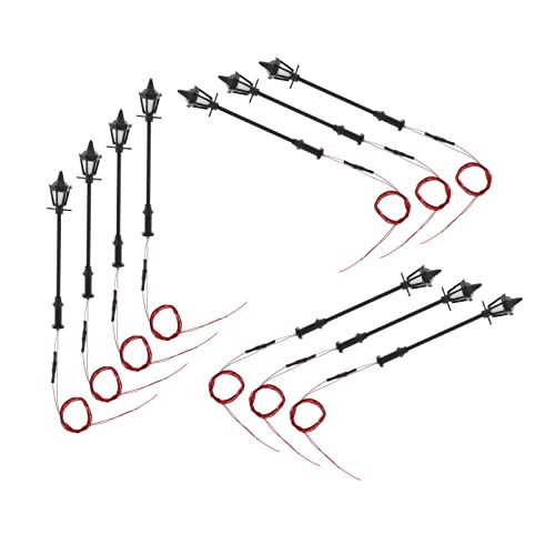 10 Stück LED Laternenpfahl Modellleuchten 1:100 Straßenbeleuchtung für HO TT N Skala Modelleisenbahn Gartenlampen- Warmer Led-einzelkopf 10 Stück LED Laternenpfahl Modellleuchten 1:100 Straßenbeleuchtung für HO TT N Skala Modelleisenbahn Gartenlampen- Warmer Led-einzelkopf von getuse