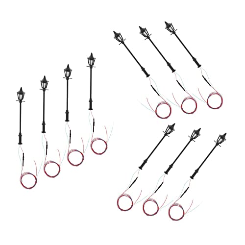 10 Stück LED Laternenpfahl Modellleuchten 1:100 Straßenbeleuchtung für HO TT N Skala Modelleisenbahn Gartenlampen- Weißer Einzelkopf 10 Stück LED Laternenpfahl Modellleuchten 1:100 Straßenbeleuchtung für HO TT N Skala Modelleisenbahn Gartenlampen- Weißer Einzelkopf von getuse