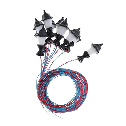 10X Kabelgebundene LED Straßenlaterne 1:100 Spurweite H0 für Modelleisenbahn Landschaftsgestaltung 10X Kabelgebundene LED Straßenlaterne 1:100 Spurweite H0 für Modelleisenbahn Landschaftsgestaltung von getuse