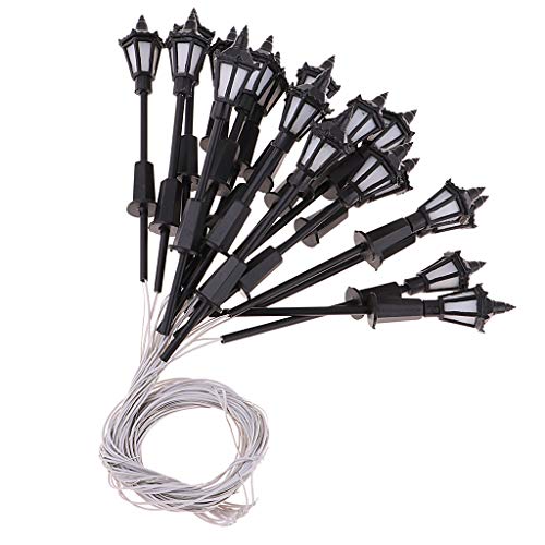 10X Straßenlaternen Modellbahn LED Beleuchtung 12V Warmweiß Laternenpfahl Landschaftsmodell HO TT N Maßstab 1:100 bis 1:150- Warmweiß 1: 100 B 10X Straßenlaternen Modellbahn LED Beleuchtung 12V Warmweiß Laternenpfahl Landschaftsmodell HO TT N Maßstab 1:100 bis 1:150- Warmweiß 1: 100 B von getuse