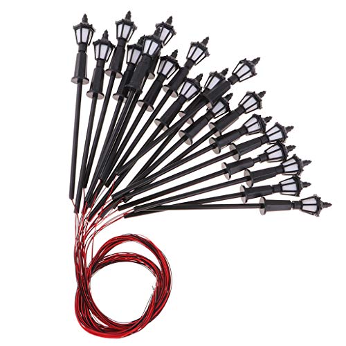 10X Straßenlaternen Modellbahn LED Beleuchtung 12V Warmweiß Laternenpfahl Landschaftsmodell HO TT N Maßstab 1:100 bis 1:150- Warmweiß 1: 75 10X Straßenlaternen Modellbahn LED Beleuchtung 12V Warmweiß Laternenpfahl Landschaftsmodell HO TT N Maßstab 1:100 bis 1:150- Warmweiß 1: 75 von getuse