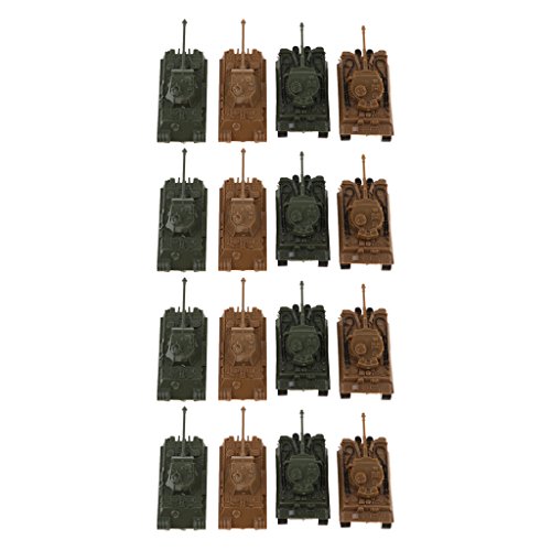 16 Stücke Tank Kampfwagen Modell Set, 1:144 Maßstab Panzer VI Tiger + V Panther, Kunststoff Militärmodell für Sammler und Deko 16 Stücke Tank Kampfwagen Modell Set, 1:144 Maßstab Panzer VI Tiger + V Panther, Kunststoff Militärmodell für Sammler und Deko von getuse