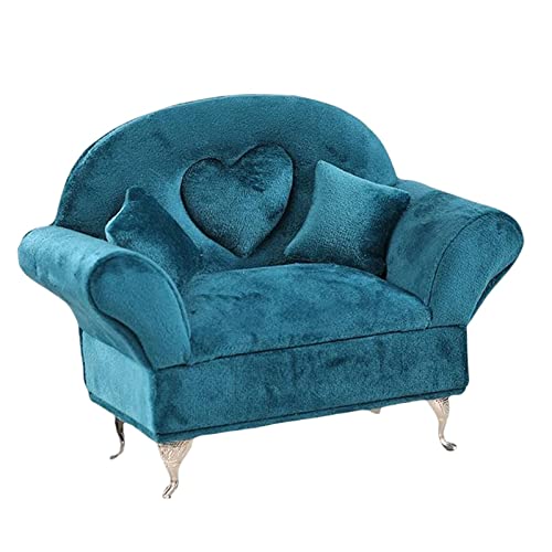 Elegante Sofa-Schmuckschatulle für Puppen und Zubehör, grüne Miniatur-Puppenhaus-Möbel, 16,5 x 12,5 x 13,5 cm Elegante Sofa-Schmuckschatulle für Puppen und Zubehör, grüne Miniatur-Puppenhaus-Möbel, 16,5 x 12,5 x 13,5 cm von getuse