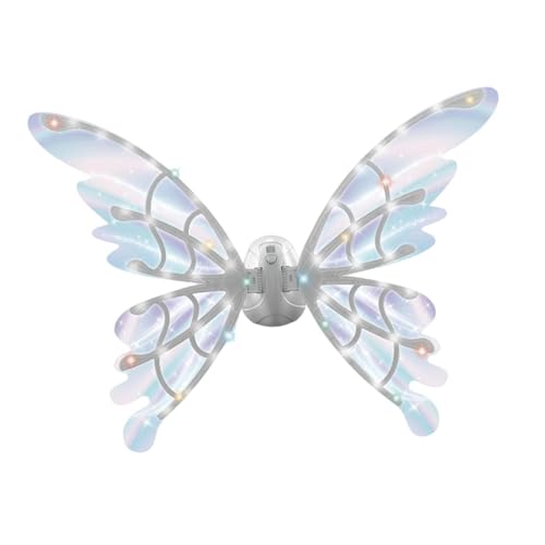 Elektrischer LED-Schmetterlingsflügel für Mädchen, 44x40 cm, mit Lichteffekten für Halloween, Weihnachten, Geburtstage und Kostümpartys Elektrischer LED-Schmetterlingsflügel für Mädchen, 44x40 cm, mit Lichteffekten für Halloween, Weihnachten, Geburtstage und Kostümpartys von getuse