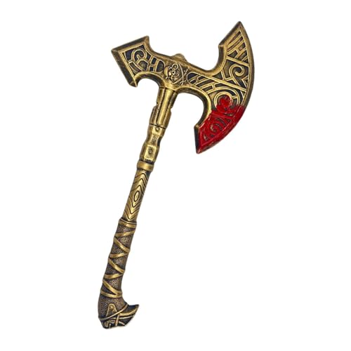Halloween-Axt-Requisite, gruselige Beil-Dekorationen, gefälschte Axt für Kostümzubehör, Performance-Requisiten, 52 x 23 x 10 cm, Gold Halloween-Axt-Requisite, gruselige Beil-Dekorationen, gefälschte Axt für Kostümzubehör, Performance-Requisiten, 52 x 23 x 10 cm, Gold von getuse