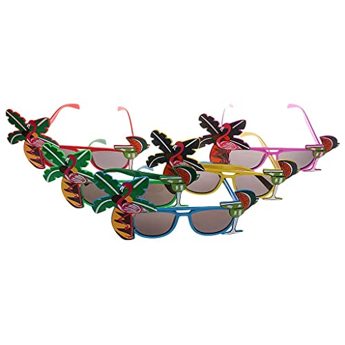 Hawaiianische Flamingo-Partybrille für Sommerpartys, Strandveranstaltungen, mit getönten Gläsern, zufällige Farbauswahl Hawaiianische Flamingo-Partybrille für Sommerpartys, Strandveranstaltungen, mit getönten Gläsern, zufällige Farbauswahl von getuse
