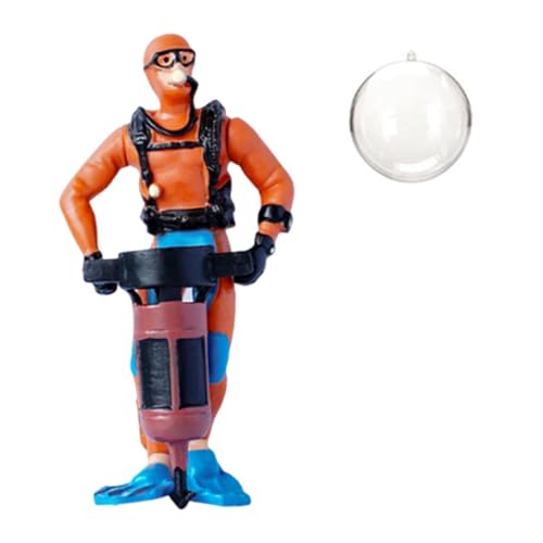 Miniatur-Taucherfigur mit Zubehör für Aquarium, niedliche Cartoon-Dekoration 1,18 x 1,18 x 1,38 Zoll- Orange 4.5 X 4 X 9.5 cm Miniatur-Taucherfigur mit Zubehör für Aquarium, niedliche Cartoon-Dekoration 1,18 x 1,18 x 1,38 Zoll- Orange 4.5 X 4 X 9.5 cm von getuse