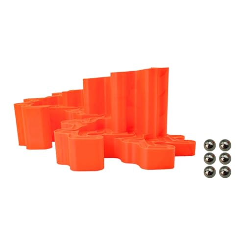 Murmelbahn-Puzzle-Spielzeug, Kugelbahn-Set mit 6 Murmeln, Familiengruppen-Herausforderung, 4.49 x 9.92 inch Murmelbahn-Puzzle-Spielzeug, Kugelbahn-Set mit 6 Murmeln, Familiengruppen-Herausforderung, 4.49 x 9.92 inch von getuse