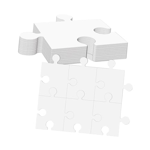 getuse 30-teiliges Puzzle-Set aus weißem Karton, blanko Vorlagen für selbstgemachte Kunstwerke, 20x23 cm, pädagogisch wertvoll für Kinder getuse 30-teiliges Puzzle-Set aus weißem Karton, blanko Vorlagen für selbstgemachte Kunstwerke, 20x23 cm, pädagogisch wertvoll für Kinder von getuse