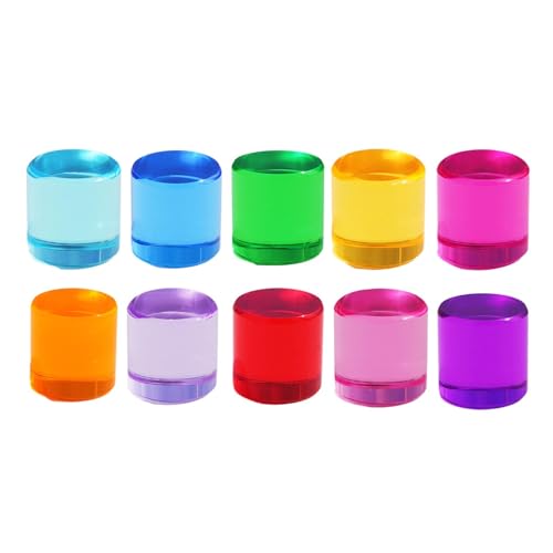 getuse Acryl-Regenbogen-Jelly-Blöcke für Kinder ab 3 Jahren, Montessori-Sinnes-Spielzeug, Bunte sensorische Bausteine Lernspielzeug für Jungen und Mädchen- 10pcs 2.5cm Cylinder getuse Acryl-Regenbogen-Jelly-Blöcke für Kinder ab 3 Jahren, Montessori-Sinnes-Spielzeug, Bunte sensorische Bausteine Lernspielzeug für Jungen und Mädchen- 10pcs 2.5cm Cylinder von getuse