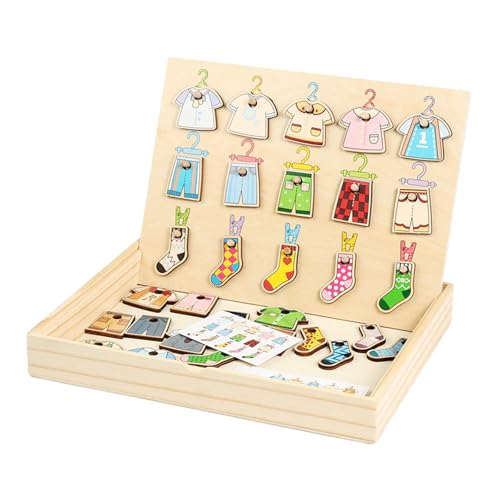 getuse Farb- und Formsortierspiel Holzspielzeug, Lernspielzeug mit Kleidung Aufhängen, Sensorisches Spielzeug für Kinder zur Förderung der Feinmotorik, 11.81 x 8.86 x 1.57 Zoll getuse Farb- und Formsortierspiel Holzspielzeug, Lernspielzeug mit Kleidung Aufhängen, Sensorisches Spielzeug für Kinder zur Förderung der Feinmotorik, 11.81 x 8.86 x 1.57 Zoll von getuse
