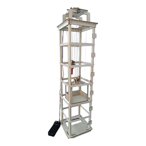 getuse Holzaufzug-Modell Bausatz Elektrisch, Pädagogisches Lernspielzeug für Kinder, Selbstmontage Experimentierset, 12x12x58 cm, Geburtstagsgeschenk getuse Holzaufzug-Modell Bausatz Elektrisch, Pädagogisches Lernspielzeug für Kinder, Selbstmontage Experimentierset, 12x12x58 cm, Geburtstagsgeschenk von getuse