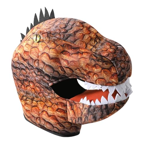 getuse Realistische Dinosaurierkopfmaske Tyrannosaurus Rex Maske für Kostümparty Halloween Cosplay 40x37 cm- Braun getuse Realistische Dinosaurierkopfmaske Tyrannosaurus Rex Maske für Kostümparty Halloween Cosplay 40x37 cm- Braun von getuse