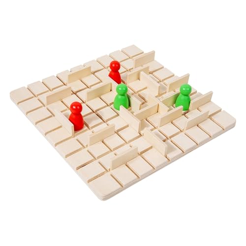 getuse Schachspiel aus Holz für 2 Spieler, 21.5 x 21.5 x 1 cm, Brettspiel für strategisches Denken, Familienspiele und Lernentwicklung getuse Schachspiel aus Holz für 2 Spieler, 21.5 x 21.5 x 1 cm, Brettspiel für strategisches Denken, Familienspiele und Lernentwicklung von getuse