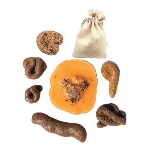 getuse Simulations-KOT-Trick-Spielzeug mit realistischen Fliegen, KOT-Modell für Scherze, 17x12x4 cm, inklusive Aufbewahrungstasche getuse Simulations-KOT-Trick-Spielzeug mit realistischen Fliegen, KOT-Modell für Scherze, 17x12x4 cm, inklusive Aufbewahrungstasche von getuse