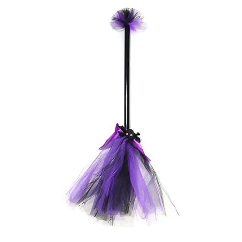 ggtuyt Halloween Witch Brooms Plastikzauberer Fliegen Broomstick Cosplay Kostüm Requisiten lila Spielzeug und Spiele von ggtuyt