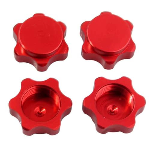 ggtuyt RC Hex Hub 1/8 RC Autoradmutter Anti -Staubabdeckung kompatibel mit HSP94762 94886 17mm rote Spielzeuge und Spiele von ggtuyt