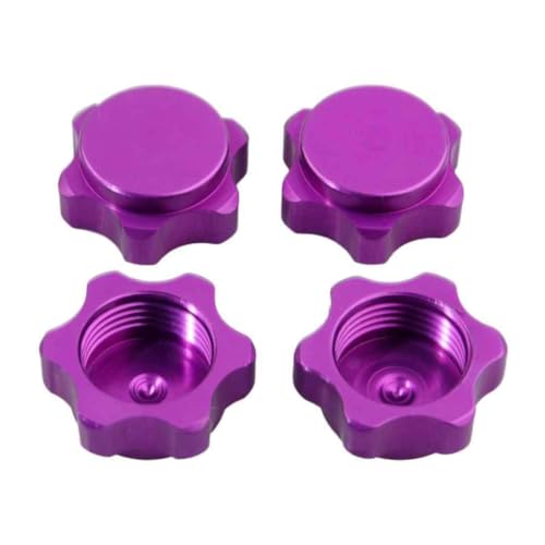 ggtuyt RC Hex Hub 1/8 RC Autoradmutter Anti -Staubbedeckung kompatibel mit HSP94762 94886 17mm lila Spielzeug und Spiele von ggtuyt