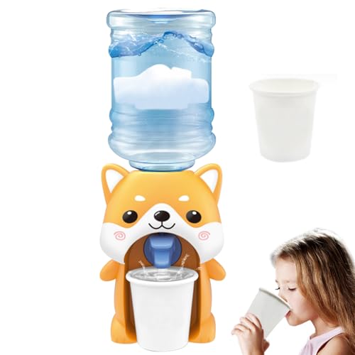 ggtuyt Spielzeug und Spiel Mini Wasserspender Hund Form Süßes Cartoon Simulation Kinder Wasserspender für das Spielen von Puppenhauszubehör Möbel von ggtuyt