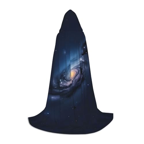 ghhkoh Universe Milky Way Galaxy Print Style Hooded Cloak Uni Cape For Carnival Theme Party Decor Vampire Costumes von ghhkoh