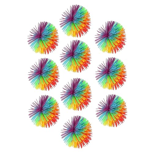 10pcs Affe Stringy Balls - Silikon Pom Bouncy Stress Ball | Soft Stress Balls Monkey Balls Sensory Fidgets Toy | Elastic Fidget Toys for Office School Travel von gifyym