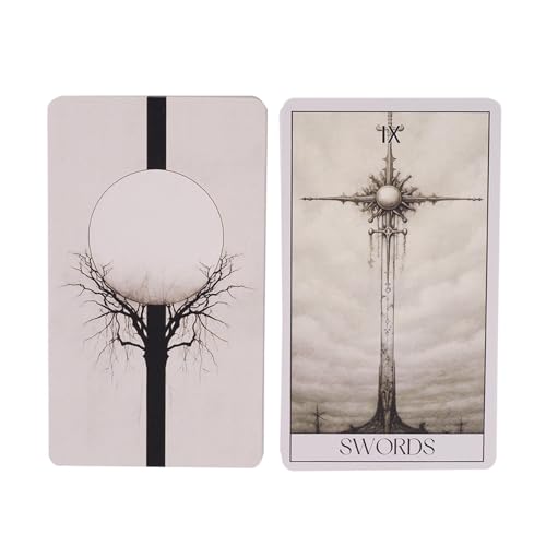 78 Karten Oracle Cards Deck – Beschichtetes Papier Tarotkarten Deck | 6 cm Twin Flames Soulmates Oracle Deck | Oracle Cards Tarot-Deck | Kartenspiel für Zukunft und Vergangenheit Einblick von gifyym