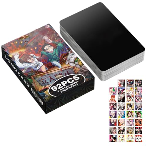 92pcs Anime Karte - Papier Sammelkarte | Anime Fotokarte | Anime Sammelkarten Sammelkarte | Anime Fotokarte | Kartensammlung Anime Karten das Beste Geschenk für Sammler von gifyym