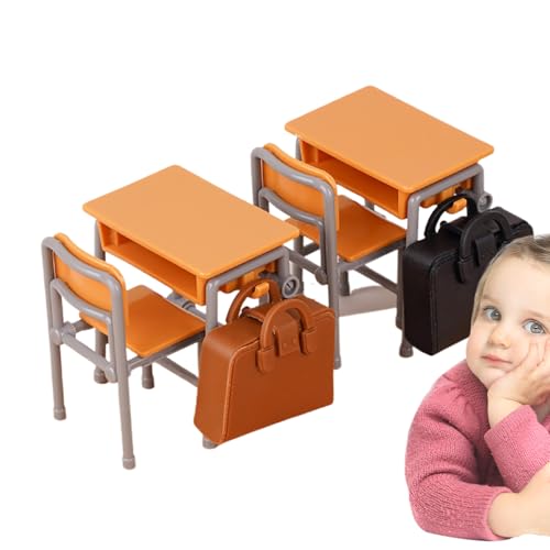 Puppenhaus-Möbelset - Puppenhaus-Miniaturtisch | Mini-Möbelzubehör Für Puppenhausdekoration | Miniatur-Klassenzimmer-Schultaschen-Modelle Für Interaktives Rollenspiel, Mädchen Und Heimunterric Puppenhaus-Möbelset - Puppenhaus-Miniaturtisch | Mini-Möbelzubehör Für Puppenhausdekoration | Miniatur-Klassenzimmer-Schultaschen-Modelle Für Interaktives Rollenspiel, Mädchen Und Heimunterric von gifyym