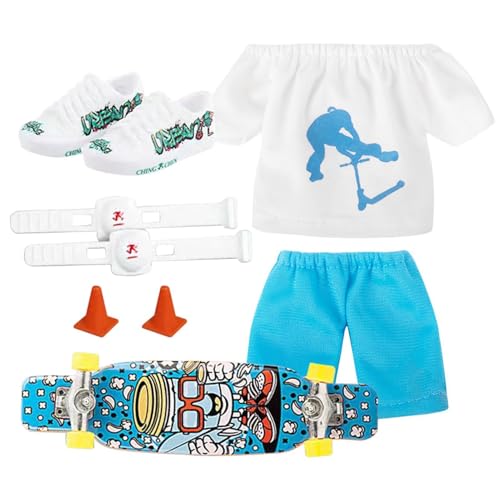 gifyym -Finger-Scooter-Set | -Finger-Skateboard mit Hose und Schuhen | Halloween-Partygeschenk, Kindergeburtstagsgeschenk, Spielspielzeug von gifyym