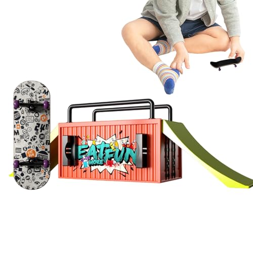 gifyym Finger-Skateboards für Kinder,Skateboards für Finger - Finger-Skateboard-Kits Mehrzweck-Fingerspielzeug - Hand-Skateboard, kompakte Trainings-Fingerbretter für drinnen und draußen von gifyym