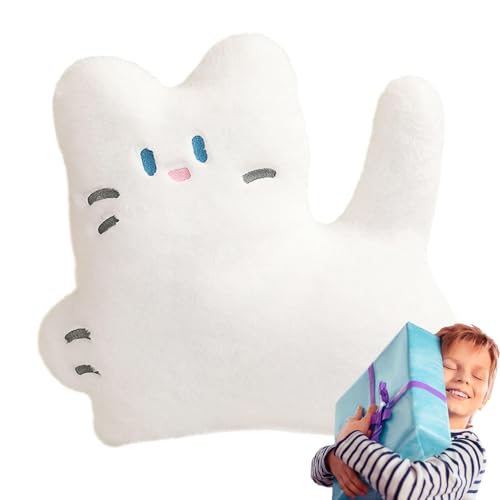 gifyym Plüschkatze, 40 cm Wurfkissen, niedliche Plüsch-Dekoration, verspielter Begleiter, Katzenpuppe für Bett, Sofa, Wohnzimmer, Schlafzimmer, Auto von gifyym