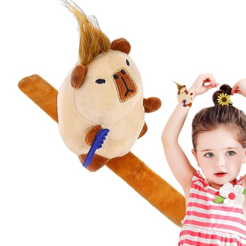 gifyym Slap-Armband Kuscheltiere,Tier-Plüsch-Slap-Armbänder | Niedliche Stofftier-Druckknopfarmbänder | Plüsch-Handgelenk-Spaß-Charm, Tier-Schlagband für Mädchen mit Cartoon-Design von gifyym