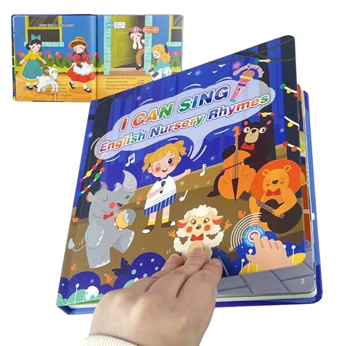 gifyym Sprechendes Buch, Hörbuch mit englischen Worten über Tiere und 15 Lieder | Frühes Lernspielzeug für Mädchen und Jungen, sensorische Stimulation, Sprachentwicklung, gifyym Sprechendes Buch, Hörbuch mit englischen Worten über Tiere und 15 Lieder | Frühes Lernspielzeug für Mädchen und Jungen, sensorische Stimulation, Sprachentwicklung, von gifyym