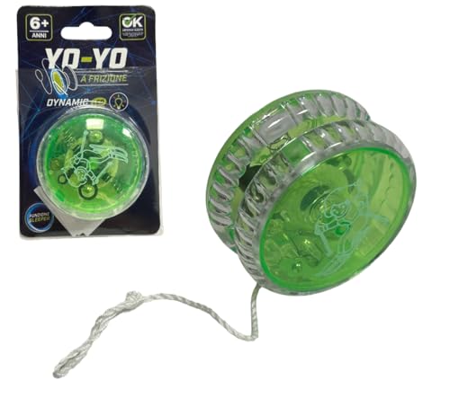 Yo Yo Yo Profi Yoyo für Kinder und Anfänger mit LED-Licht und Kupplung für automatische Reaktionsreaktion Yo LED mit Lichteffekt Joyo Spiel, verschiedene Farben von giocoscuolaregalo