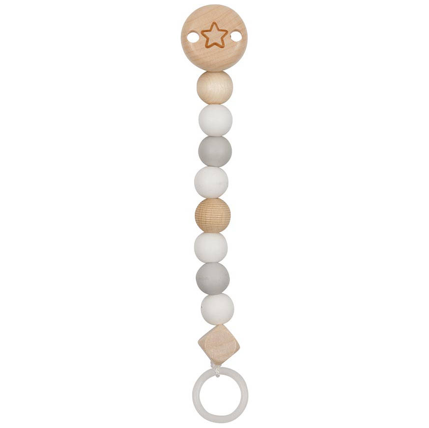 goki baby - Schnullerkette "Stern" grau von goki baby