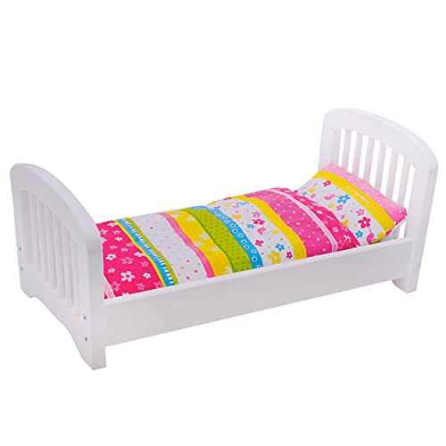 Goki 51596 Puppenbett mit Bettzeug, Susibelle von goki