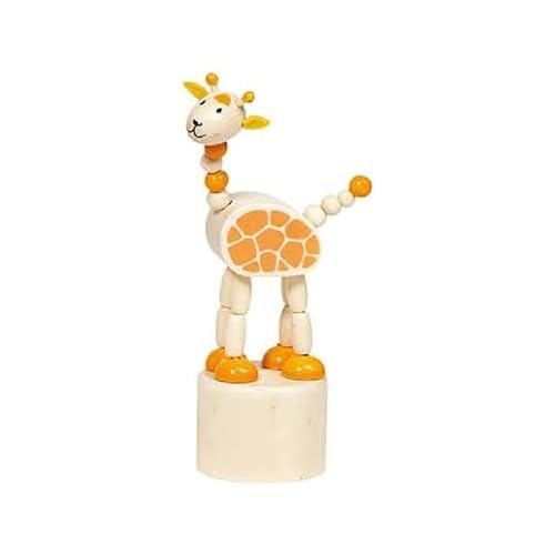 Goki 53917 Tiere Press 'N Shake Figuren Afrika Motive Holz gemischt von goki