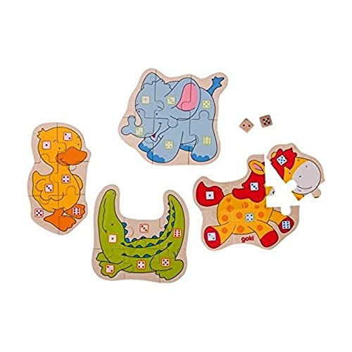 Goki 56823 Würfelspiel "Tiere" aus Holz, 26-teilig Goki 56823 Würfelspiel "Tiere" aus Holz, 26-teilig von goki