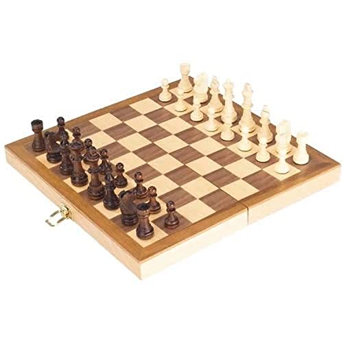 Goki 56921 - Schachspiel in Holzklappkassette von goki