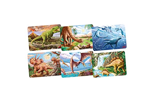 Goki 57390 Mini-Dinosaurierpuzzle No aplica Holzpuzzles, bunt, Único von goki