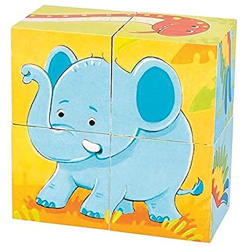 Goki 57434 de dados animales salvajes Puzzles, Mehrfarbig (Mehrfarbig) von goki