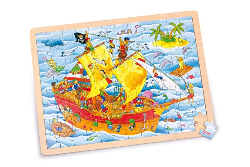 Goki 57831 - Einlegepuzzle - Piraten von goki