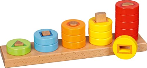 Goki 58410 Lernen Sie Ringe zu zählen 3D-Puzzles, bunt von goki