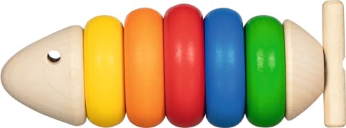 Goki Fädelfisch Felix: 13 x 4,5 x 4,5 cm, Ahornholz, 7 Teile, per Stück Goki Fädelfisch Felix: 13 x 4,5 x 4,5 cm, Ahornholz, 7 Teile, per Stück von goki